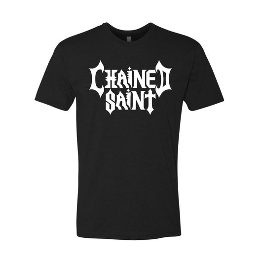 BLACK CHAINED SAINT "LOGO" T-SHIRT